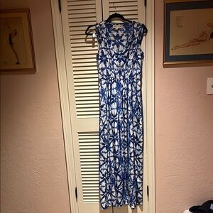 Michael Kors batik print sleeveless Maxi Dress